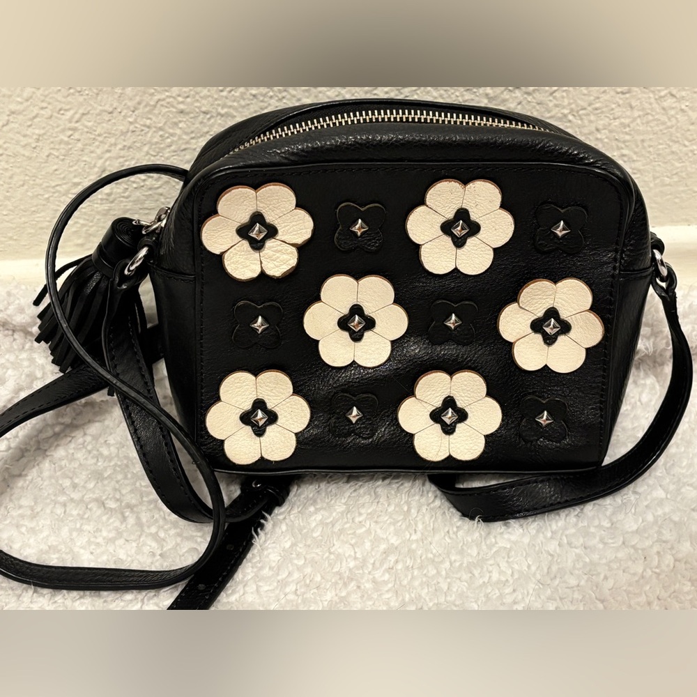 Rebecca Minkoff Black and Cream Crossbody Bag - Picture 2 of 12